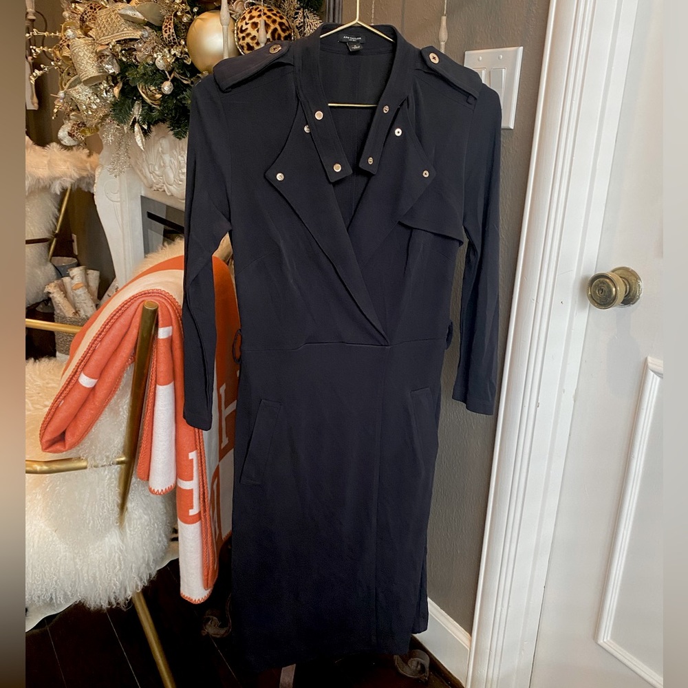 Ann Taylor Black Long Sleeve Dress